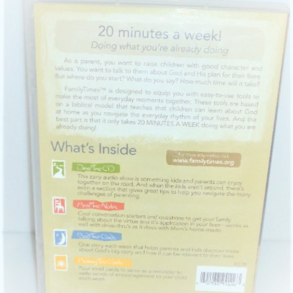 5 Family Times DVD Individuality Resourcefulness Honor Patience Spiritual DVD - Picture 4 of 8